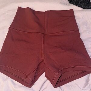 Lululemon align short 4” size 4 red merlot NWOT